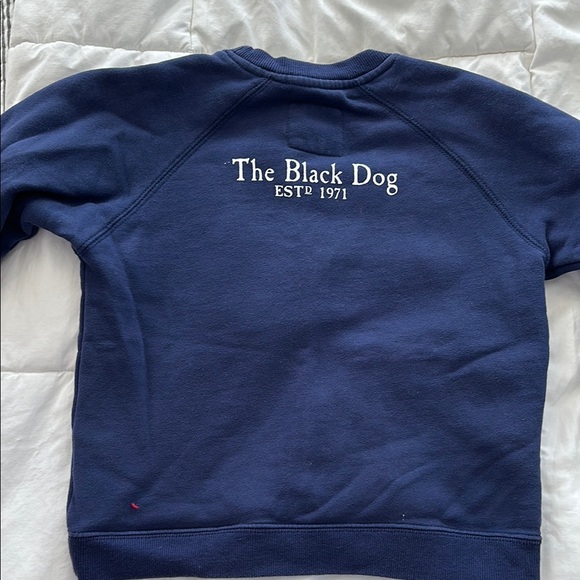 Navy Blue Dog Embroidered Sweatshirt - Picture 4 of 4